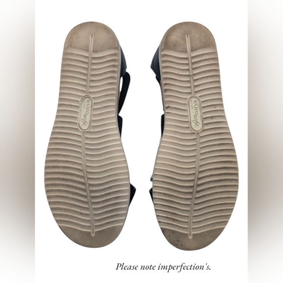 Eurosoft Size 8 M Women's Black Strappy Sandals - Chic & Comfortable - Picture 15 of 15